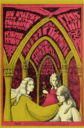 Pink Floyd And Big Brother And The Holding Company Original Concert Poster
Vintage Rock Poster
Fillmore Auditorium