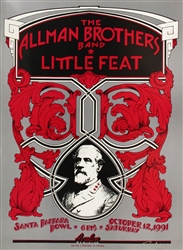 Allman Brothers and Little Feat Original Concert Poster
Vintage Rock Poster
Randy Tuten