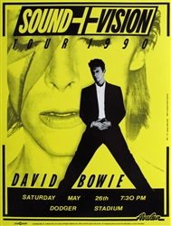David Bowie Original Concert Poster
Vintage Rock Poster
Dodger Stadium