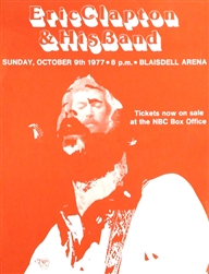 Eric Clapton Original Concert Poster
Vintage Rock Poster
Blaisdell Arena