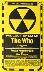 The Who Fallout Shelter Original Concert Poster
Vintage Rock Poster
Randy Tuten