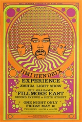 Jimi Hendrix Experience Original Concert Poster
Vintage Rock Poster
Fillmore East