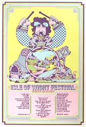 Isle Of Wight Festival Original Concert Poster
Vintage Rock Poster
Jimi Hendrix