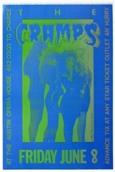 The Cramps Original Concert Poster
Vintage Rock Poster
Original Concert Poster From Austin