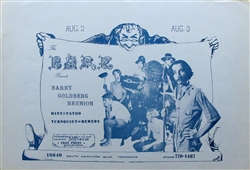 Barry Goldberg Reunion Original Concert Poster
Vintage Rock Poster
The Bank in Torrance
