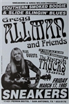 Gregg Allman And Friends Original Concert Poster
Vintage Rock Poster
Original Concert Poster From San Antonio