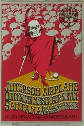 Quicksilver Messenger Service And Jefferson Airplane Original Concert Postcard
Vintage Rock Concert Poster
Winterland