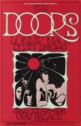 The Doors And Lonnie Mack Original Concert Postcard
Vintage Rock Concert Postcard
Cow Palace
