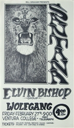 Santana And Elvin Bishop Original Concert Poster
Vintage Rock Concert Poster
Lee Conklin