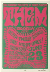 Them And New Tweedy Brothers Original Concert Poster
Original Concert Poster 
Wes Wilson