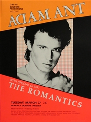 Adam Ant And The Romantics Original Concert Poster
Vintage Concert Poster