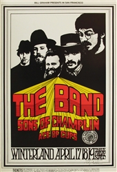 The Band And Sons Of Champlin Original Concert Poster
Vintage Rock Concert Poster
Winterland