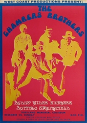 The Chambers Brothers And Buffalo Springfield Original Rock Concert Poster
Portland Memorial Coliseum