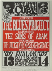 The Blues Project And The Sons Of Adam And Quicksilver Messenger Service Original Concert Poster
Original Concert Poster 
Wes Wilson