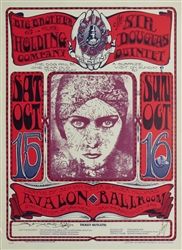 Big Brother and the Holding Company Original Concert Poster
Avalon Ballroom
Stanley Mouse
Alton Kelley