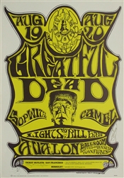 Grateful Dead and Sopwith Camel Original Concert Poster
Vintage Rock Poster
Family Dog
