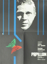 Papillon Original Romanian One Sheet
Vintage Movie Poster
Steve McQueen
Dustin Hoffman