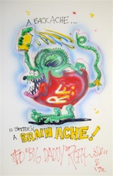 Ed Big Daddy Roth Original Airbrush Drawing A Backache Is Better 'N A Brain Ache
Kustom Kulture
Hot Rod Robert Williams Von Dutch