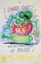 Ed Big Daddy Roth Original Airbrush Drawing I Geek Out