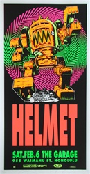 Taz Helmet Original Rock Concert Poster