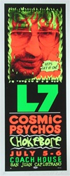 Taz L7 David Koresh Original Rock Concert Poster