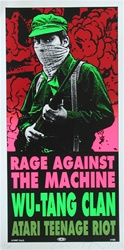 Taz Rage Against the Machine/ Wu Tang Original Rock Concert Poster