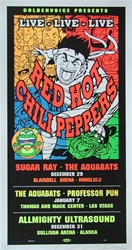 Taz Red Hot Chili Peppers Original Rock Concert Poster