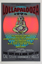 Taz Lollapalooza Original Rock Concert Poster