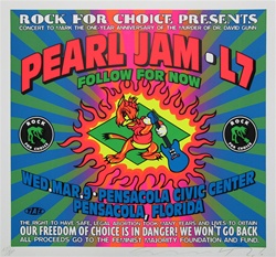 Taz Pearl Jam Original Rock Concert Poster