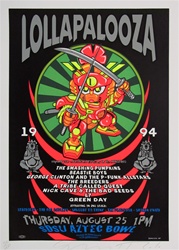 Taz Lollapalooza Original Rock Concert Poster