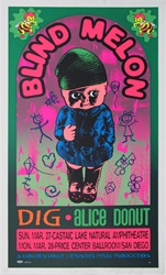 Taz Blind Melon Original Rock Concert Poster