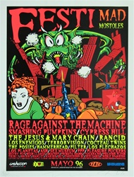 Taz Festival Madrid Original Rock Concert Poster