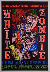 Taz White Zombie Original Rock Concert Poster