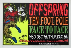 Taz Offspring and Ten Foot Pole Original Rock Concert Poster
