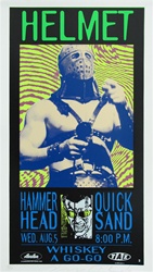 Taz Helmet Original Rock Concert Poster