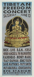 Taz Tibetan Freedom Concert Original Rock Poster