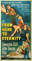 From Here To Eternity Original US Three Sheet
Vintage Movie Poster
Frank Sinatra
Best Picture