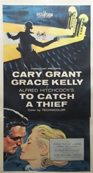 To Catch A Thief Original US Three Sheet
Vintage Movie Poster
Alfred Hitchcock