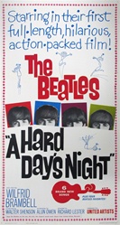 A Hard Day's Night US Three Sheet