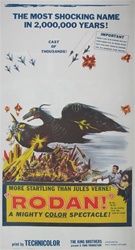 Rodan US Three Sheet
Vintage Movie Poster
Sci Fi