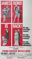 From Russia With Love Original US Three Sheet