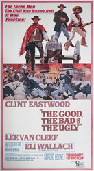 Good, The Bad And The Ugly Original US Three Sheet