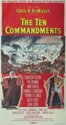 The Ten Commandments Original US Three Sheet