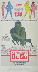 Dr. No Original US Three Sheet
Vintage Movie Poster
James Bond
