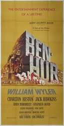 Ben Hur Original US Three Sheet
Vintage Movie Poster
Charlton Heston