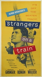 Strangers on a Train Original US Three Sheet
Vintage Movie Poster
Alfred Hitchcock