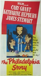 Philadelphia Story Original US Three Sheet
Vintage Movie Poster
Cary Grant
Katherine Hepburn
James Stewart