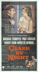Clash By Night Original US Three Sheet
Vintage Movie Poster
Barbara Stanwyck