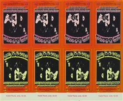The Doors And Cold Blood Original Ticket Proof Sheet
Fillmore Auditorium
BG 219
Randy Tuten
Fillmore 
Bill Graham