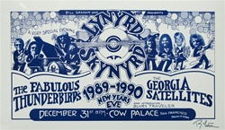 Lynyrd Skynyrd And The Fabulous Thunderbirds Original Concert Poster